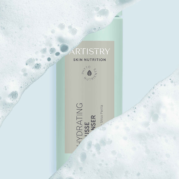 Artistry Skin Nutrition Hydrating Mousse Cleanser product and la